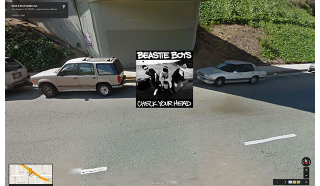 Illustration for article titled Portadas míticas de álbumes de Hip Hop, vistas en Google Street View